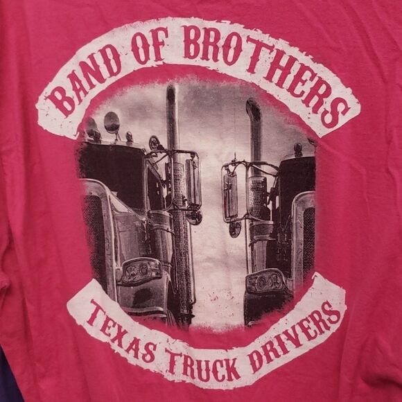 Lady Trucker Tee Shirt "Texas truckers band of Brothers" sz XL GUC - Picture 1 of 5